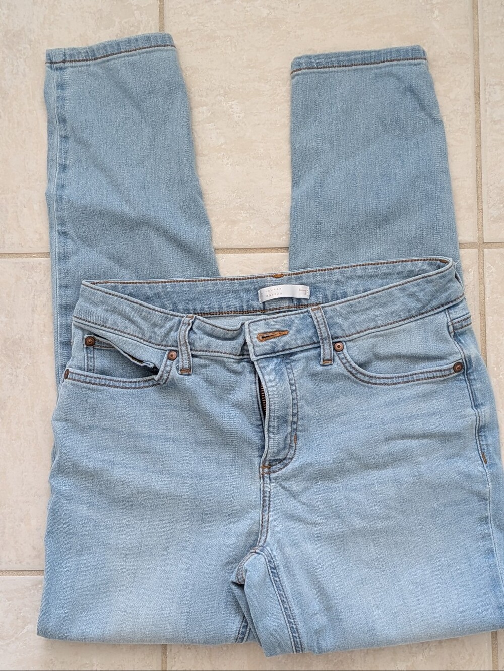 LC Lauren Conrad Light Wash Skinny Jeans